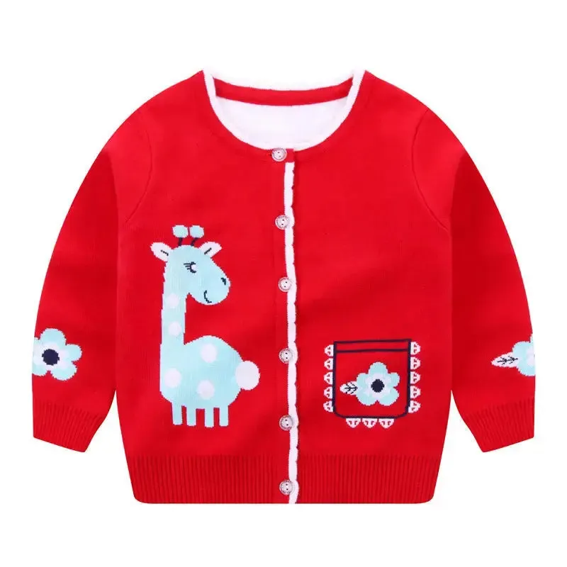 Autumn and winter girls cardigan