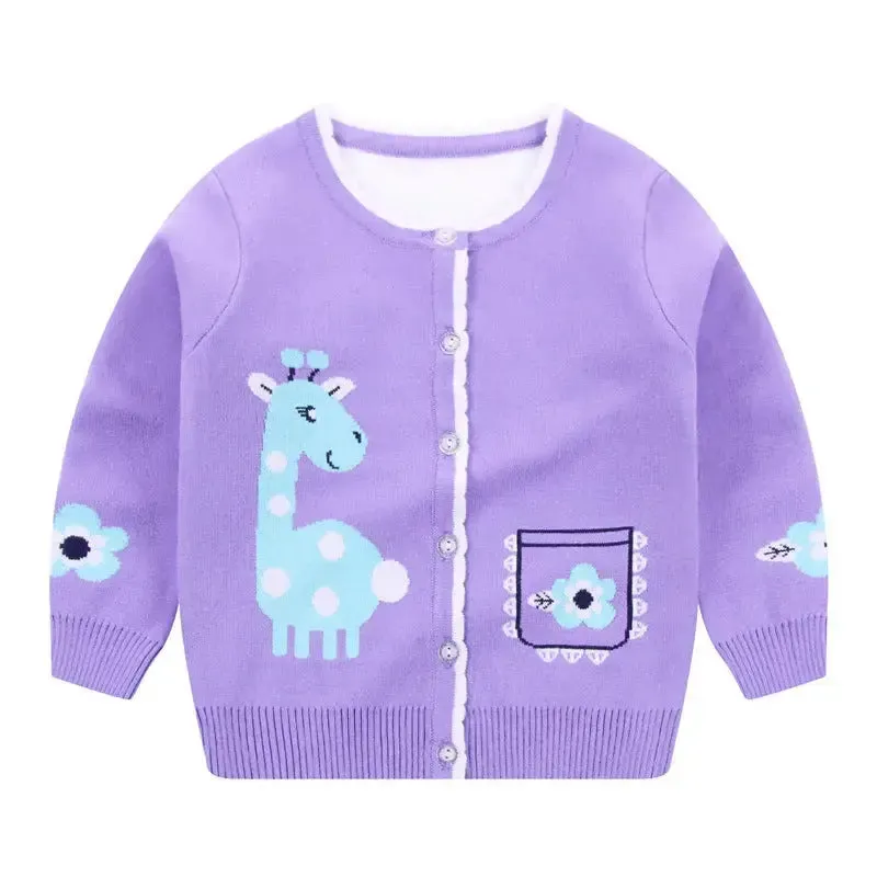 Autumn and winter girls cardigan
