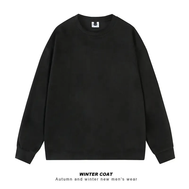 Autumn And Winter Stiff Oversize American Retro Sweatshirt