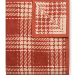 Autumn Plaid Desert Red Blanket