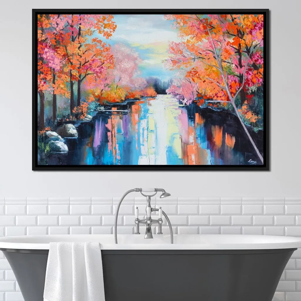Autumn Stream Pastel