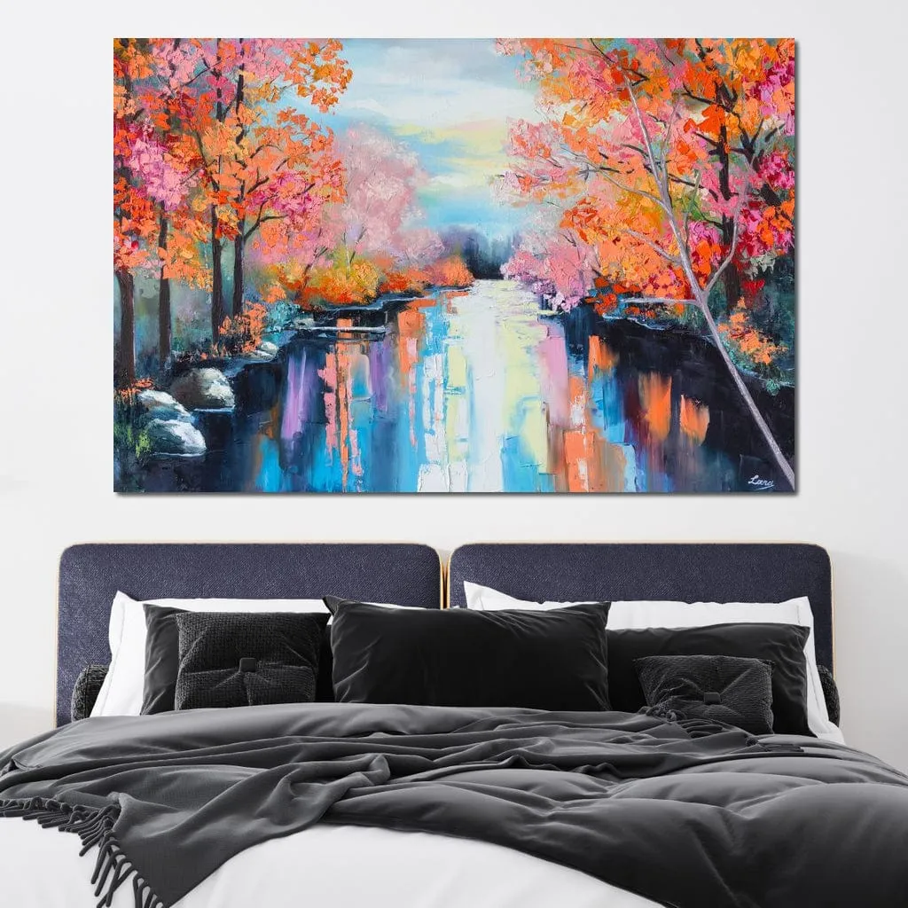 Autumn Stream Pastel