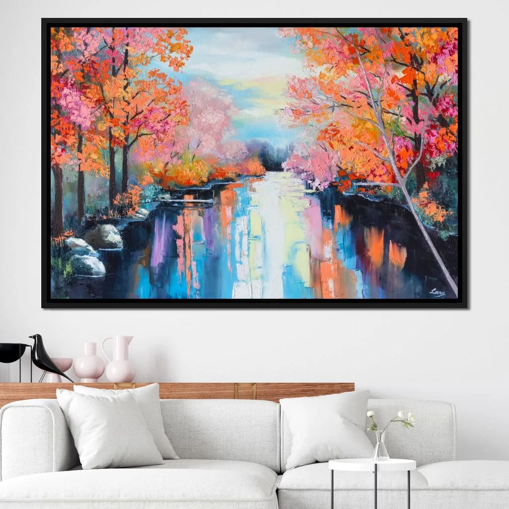 Autumn Stream Pastel