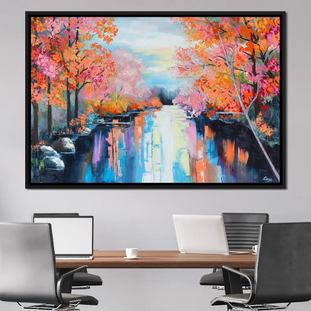 Autumn Stream Pastel