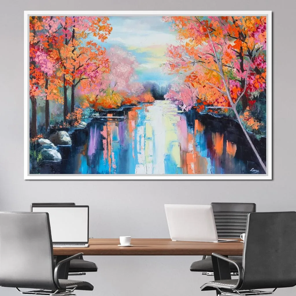 Autumn Stream Pastel