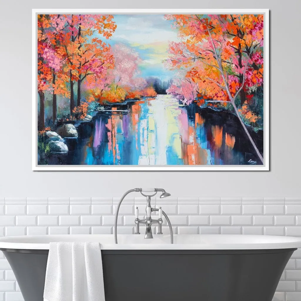 Autumn Stream Pastel