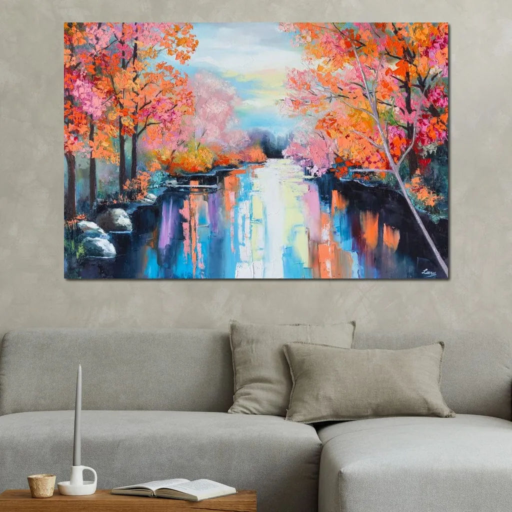 Autumn Stream Pastel