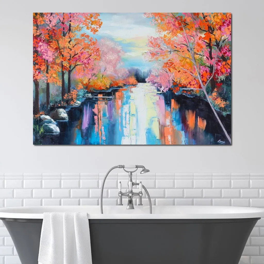 Autumn Stream Pastel