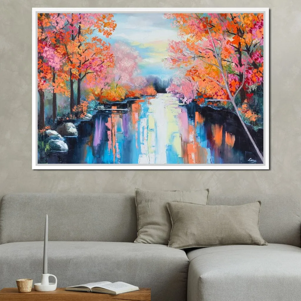 Autumn Stream Pastel