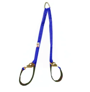 Axle V-Bridle Strap BLUE Diamond Weave