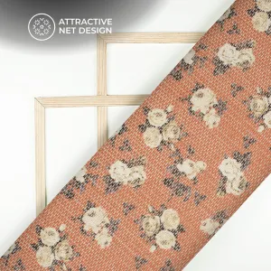 Azo Free Printed Tunisian Poly Crochet Net Fabric