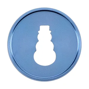 Azure Snowman Cutout - Medium Metal Disc Set
