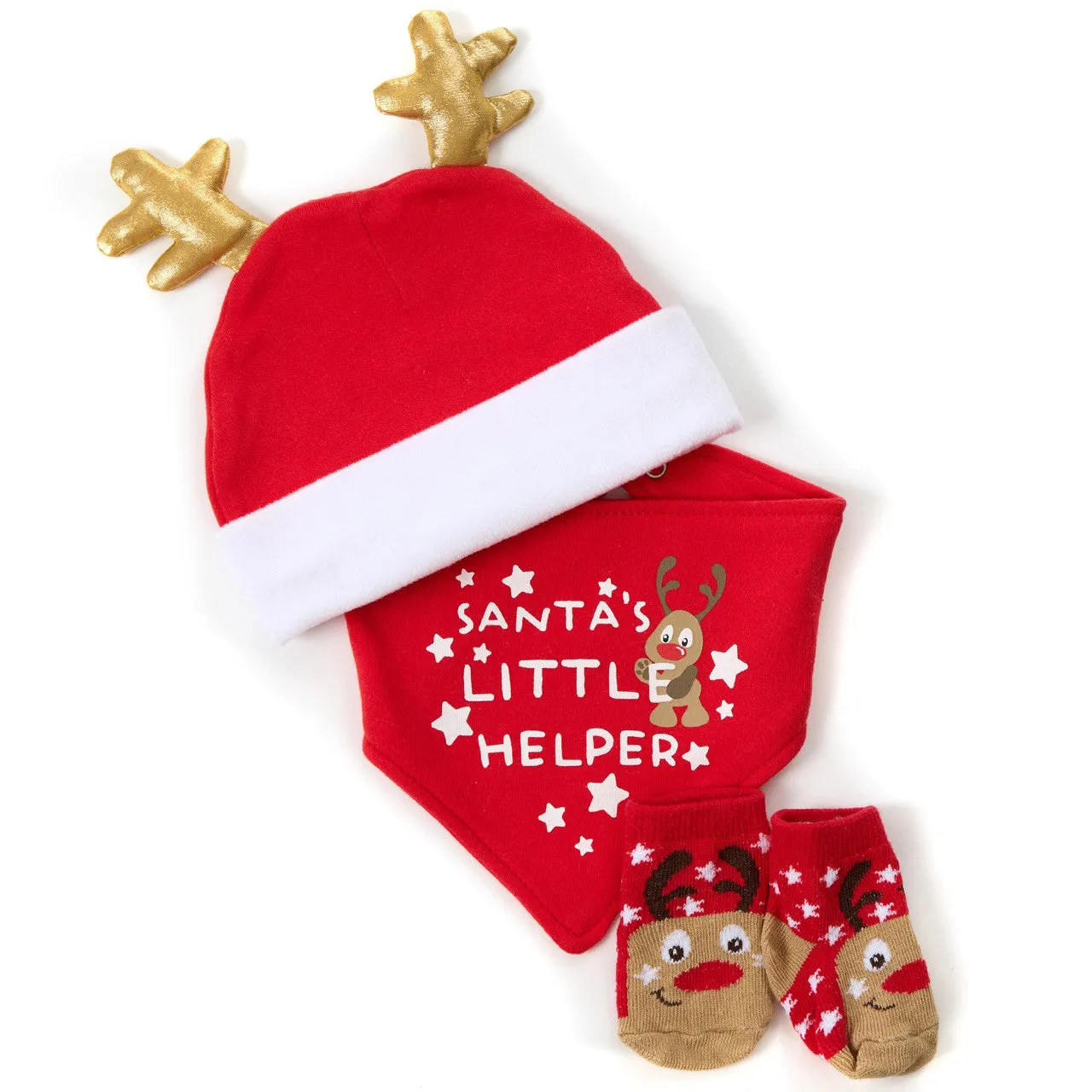 Babies Christmas 3 Piece Gift Set (0-6 Months)