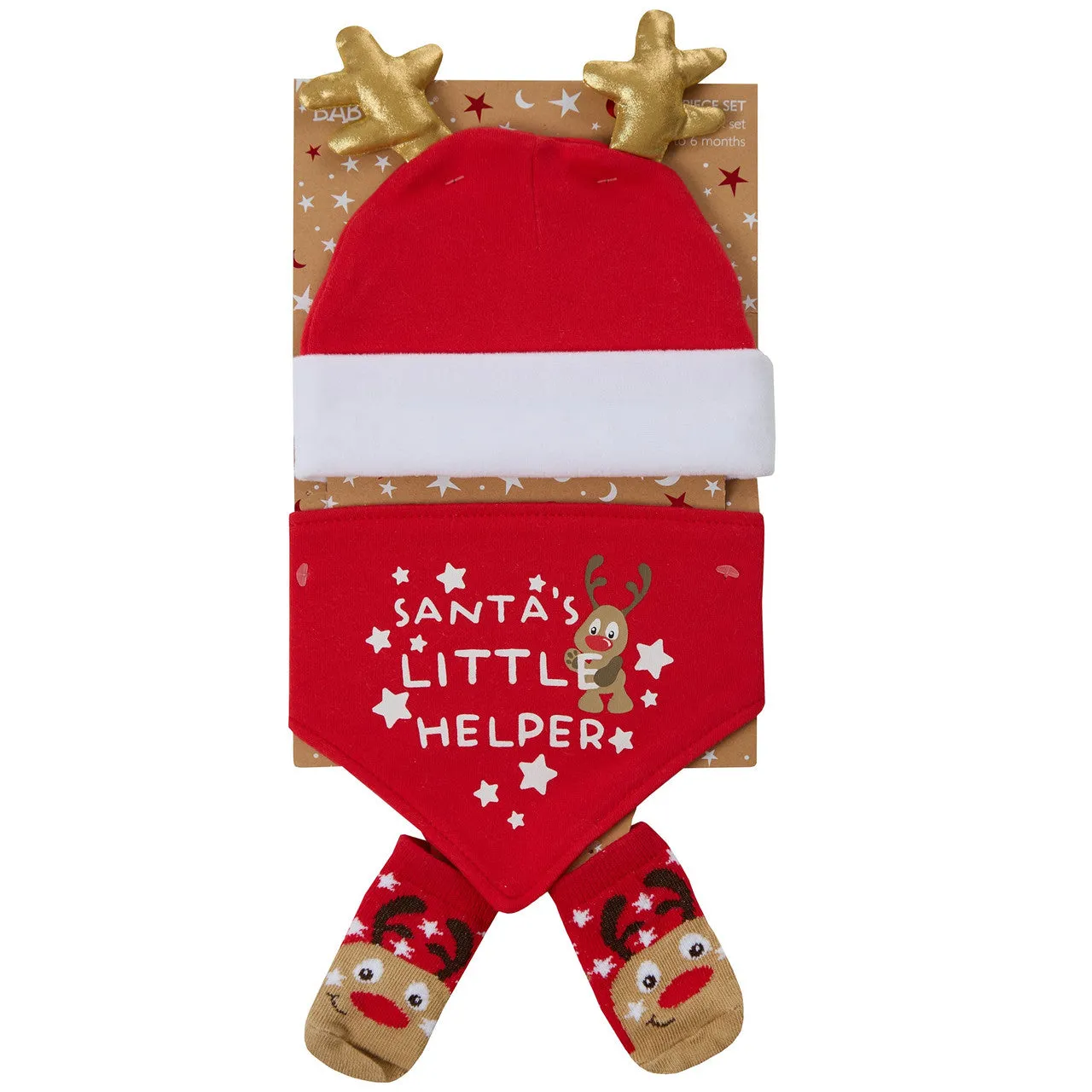 Babies Christmas 3 Piece Gift Set (0-6 Months)