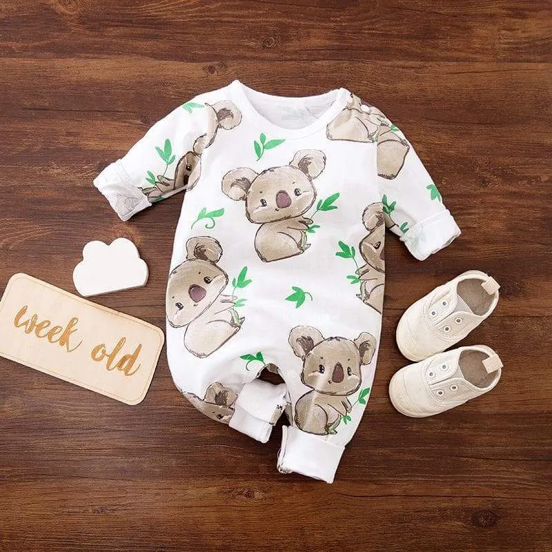 Baby Animals Print Jumpsuit (4 Designs)