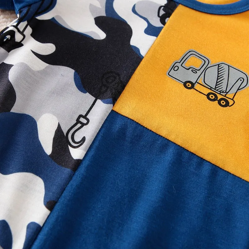 Baby Boy Cool Vehicle Design Jumpsuit