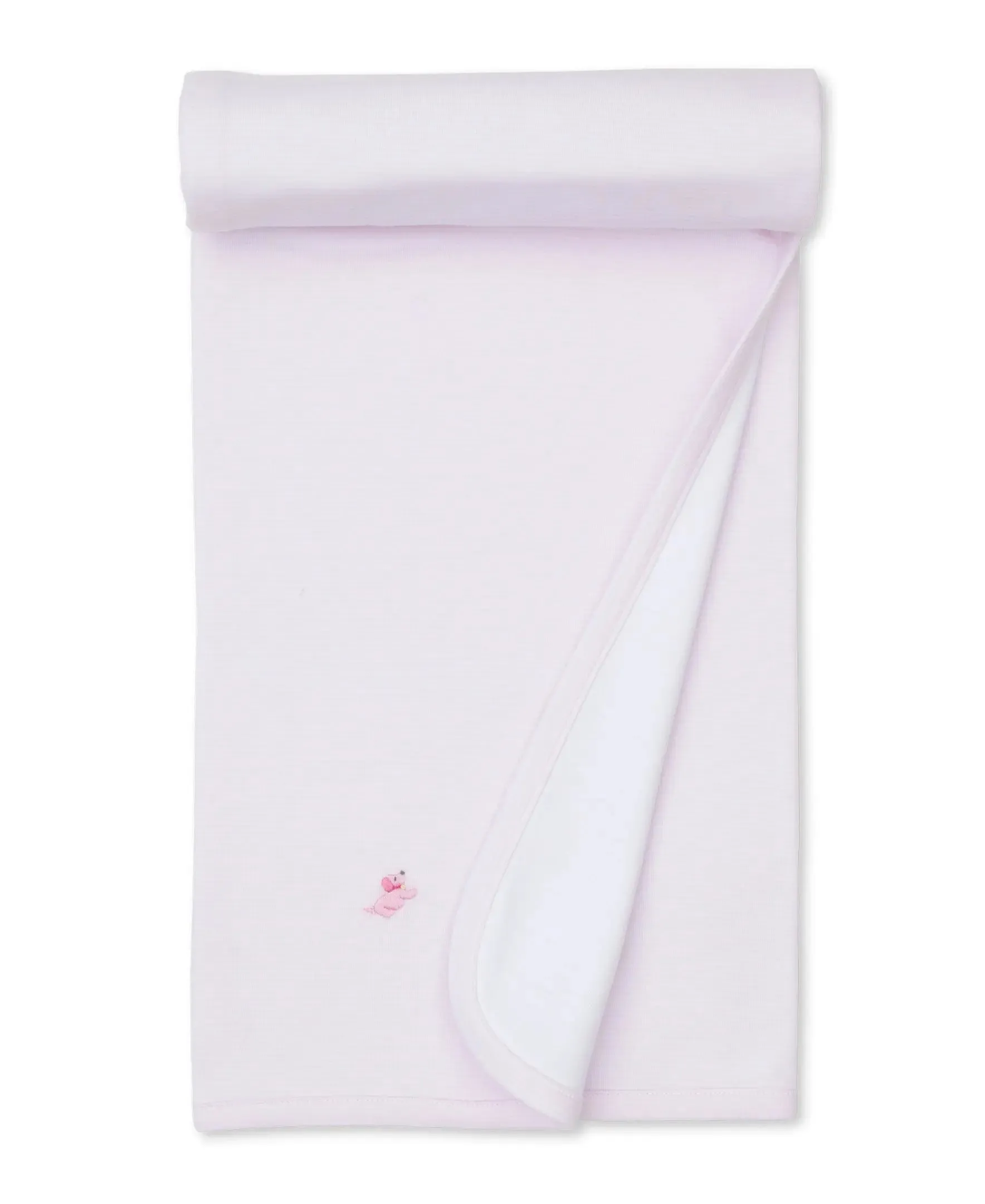 Baby Girls Hand-embroidered Receiving Blanket - Premier Puppies
