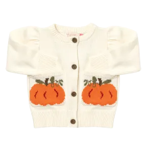 Baby Girls Pocket Sweater - Pumpkin