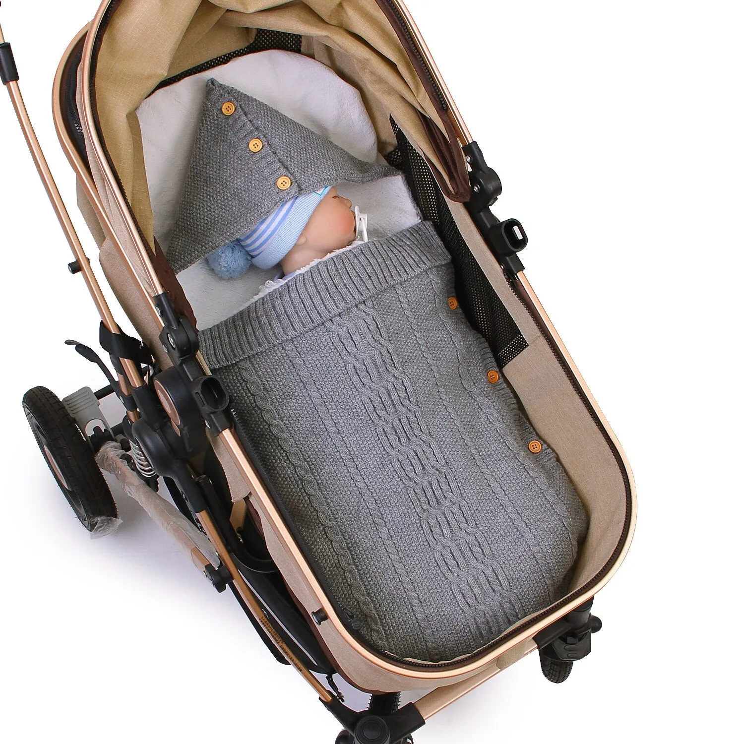 Baby Knitted Cocoon Swaddle Wrap Envelopes Sleep sacks