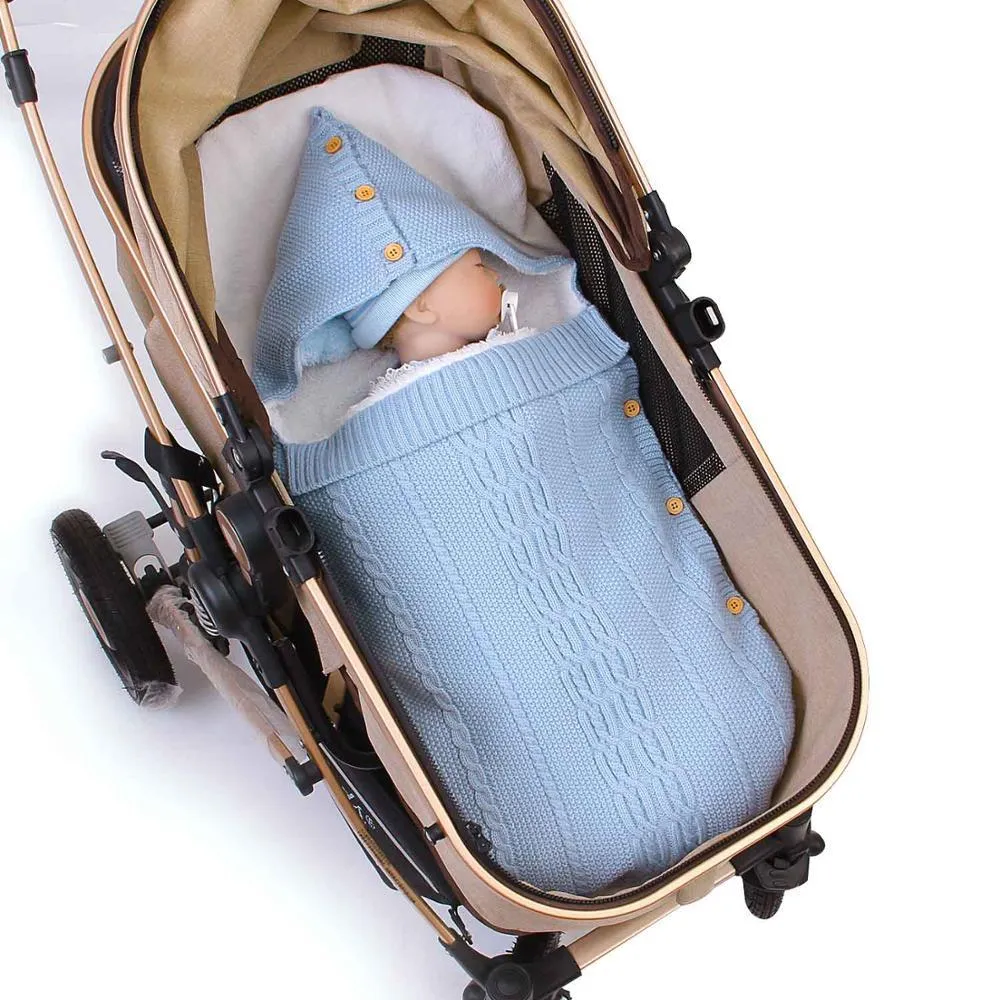 Baby Knitted Cocoon Swaddle Wrap Envelopes Sleep sacks