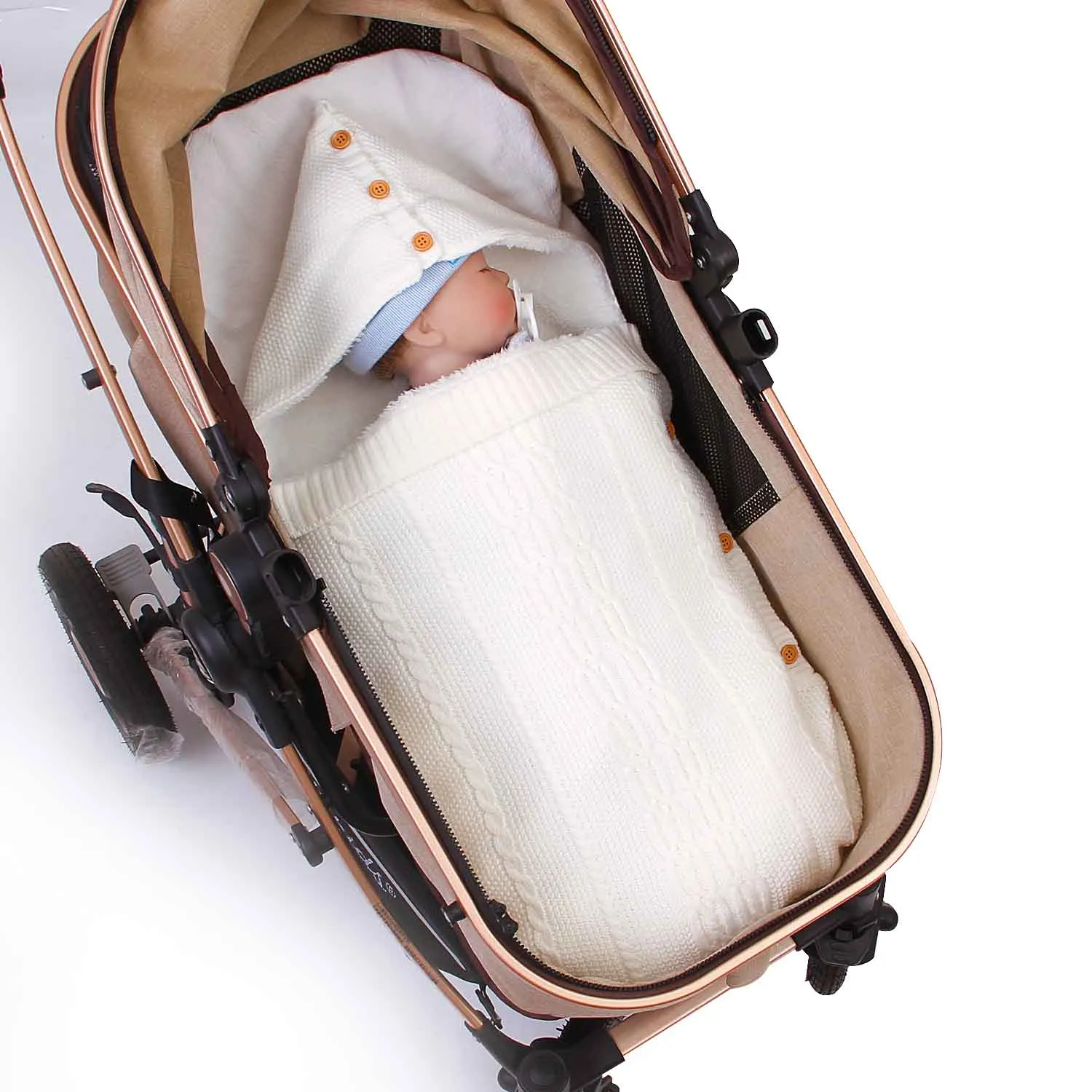 Baby Knitted Cocoon Swaddle Wrap Envelopes Sleep sacks