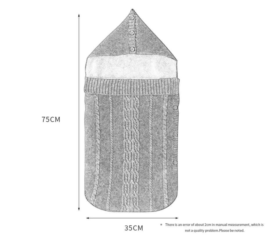 Baby Knitted Cocoon Swaddle Wrap Envelopes Sleep sacks
