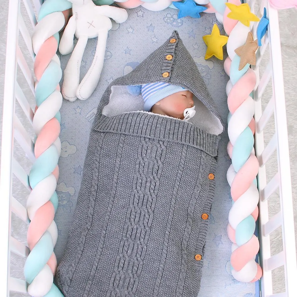 Baby Knitted Cocoon Swaddle Wrap Envelopes Sleep sacks