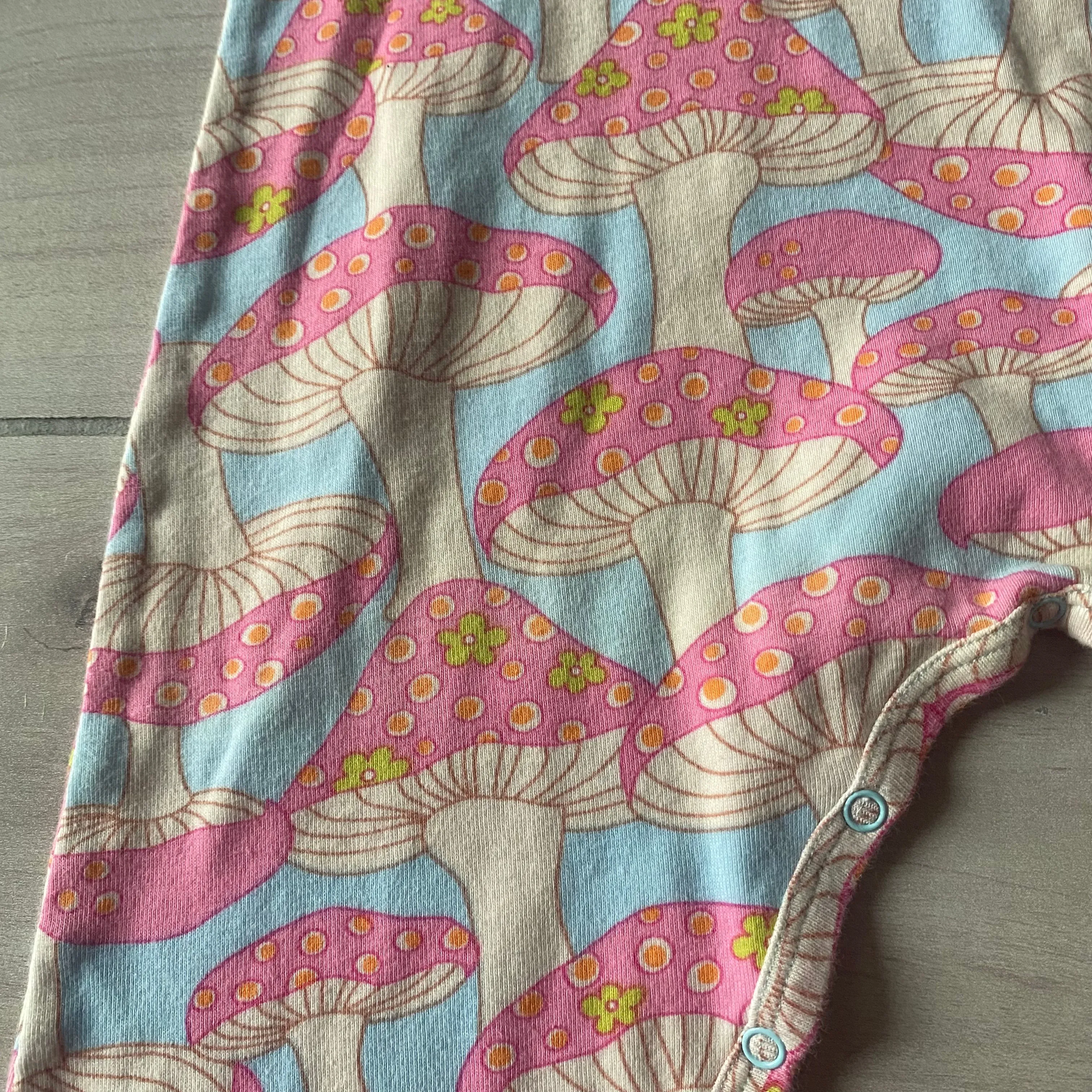 Baby Lulu Mushroom Pattern Cotton Romper