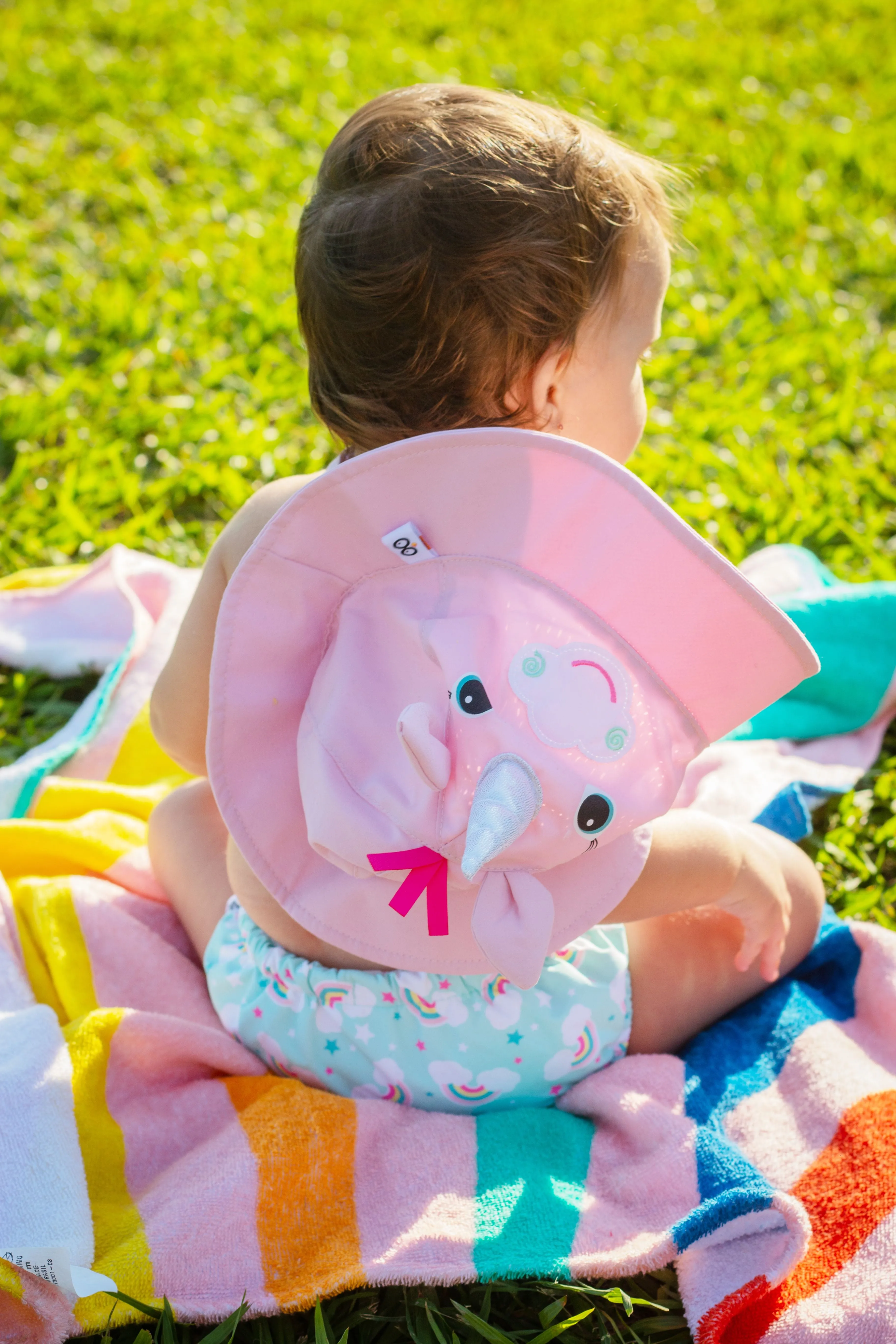 Baby Swim Diaper & Sun Hat Set - Unicorn