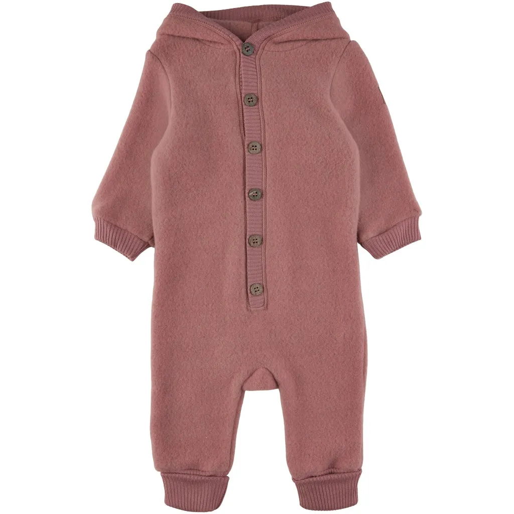 Baby Wool Suit Hooded - Burlwood