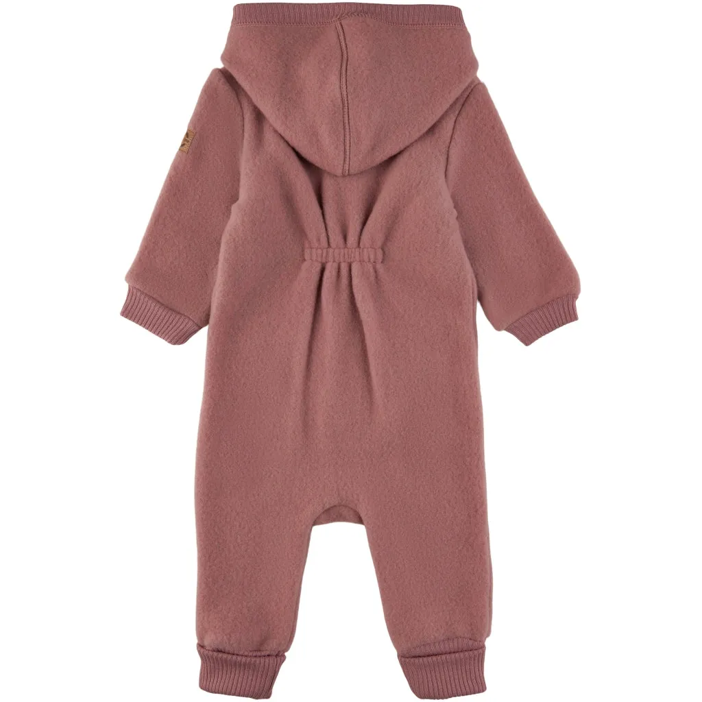 Baby Wool Suit Hooded - Burlwood