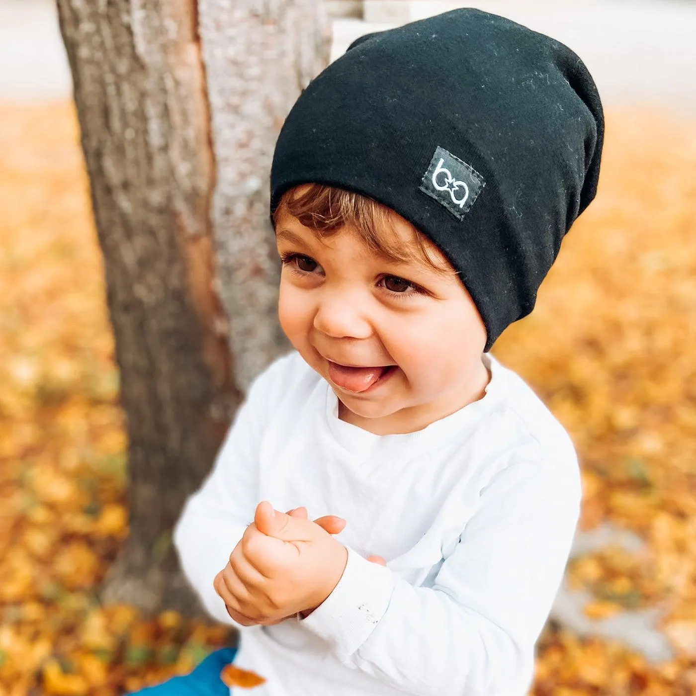 Babyfied Apparel Beanie - Black 6-36M