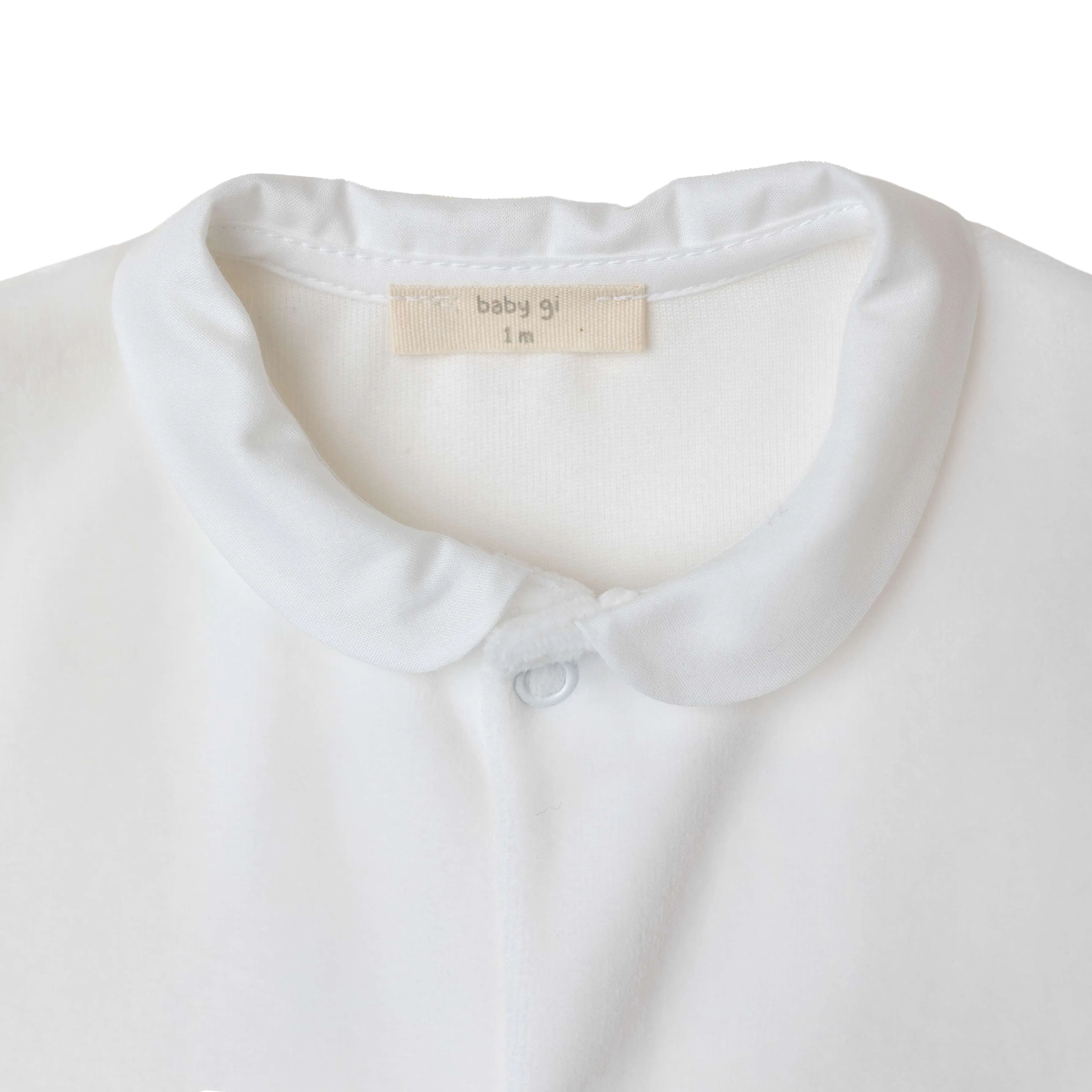 Babygrow - Angel Wings White Velour