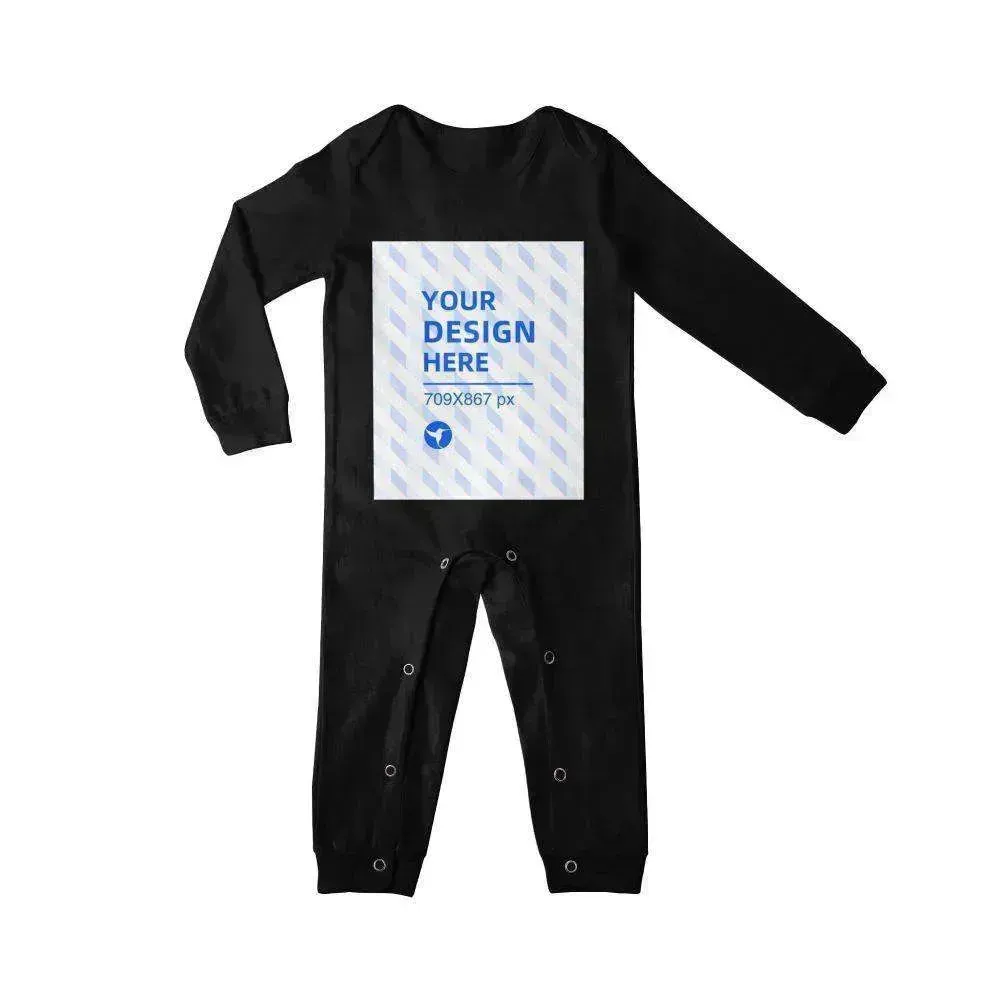 Baby's Comfortable Cotton Long Sleeve One Piece Personalized Wear