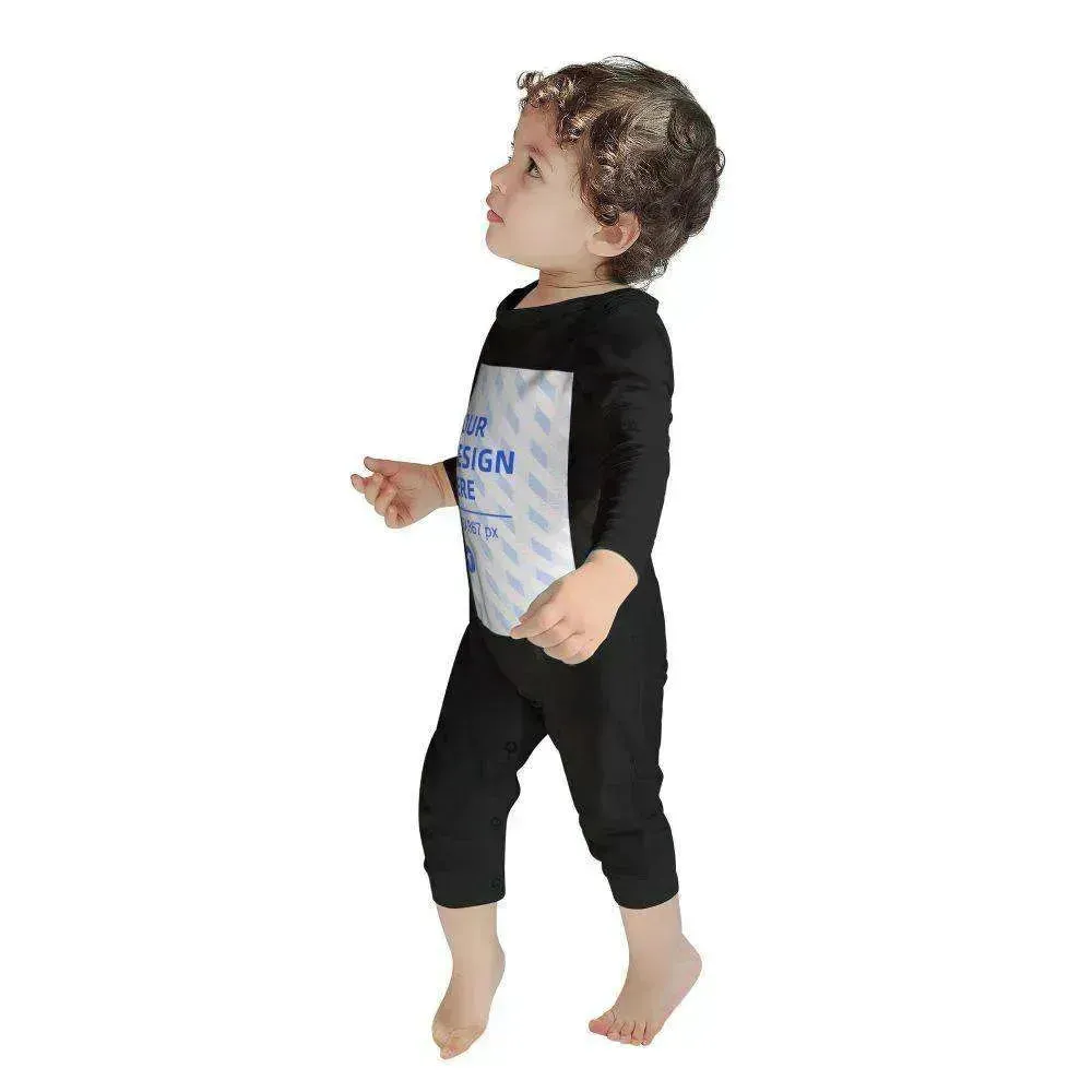 Baby's Comfortable Cotton Long Sleeve One Piece Personalized Wear