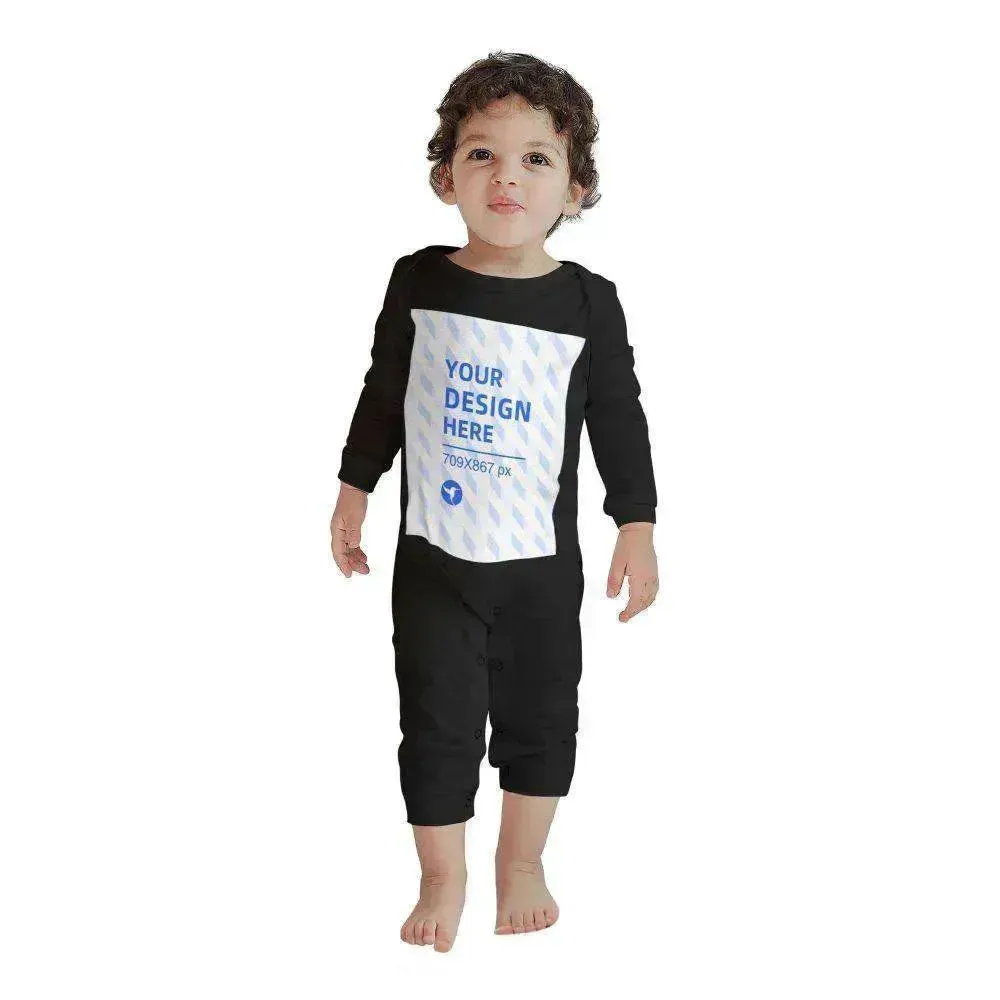 Baby's Comfortable Cotton Long Sleeve One Piece Personalized Wear