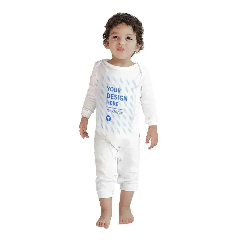 Baby's Comfortable Cotton Long Sleeve One Piece Personalized Wear