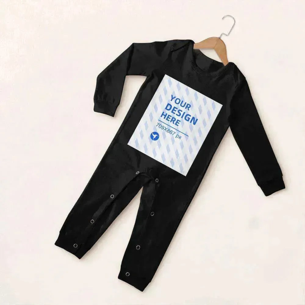 Baby's Comfortable Cotton Long Sleeve One Piece Personalized Wear