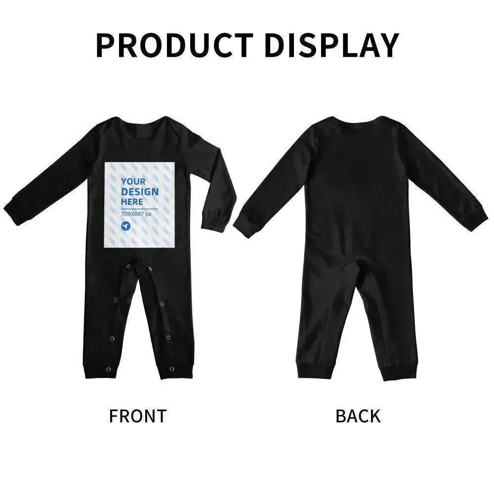 Baby's Comfortable Cotton Long Sleeve One Piece Personalized Wear