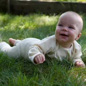Baby's wool long-sleeve shirt
