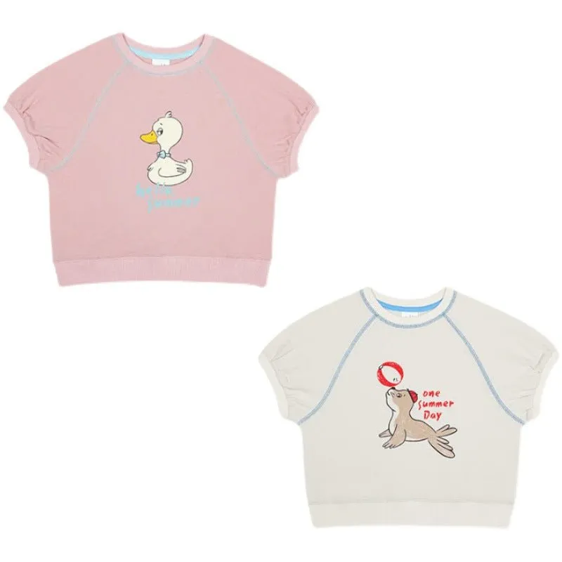 Baby/Toddler Cartoon Duck Top with Shorts