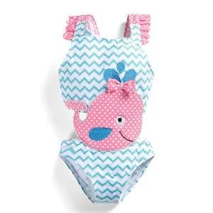 Baby/Toddler Girl's Cartoon Fish Swimwear