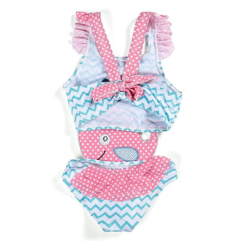 Baby/Toddler Girl's Cartoon Fish Swimwear