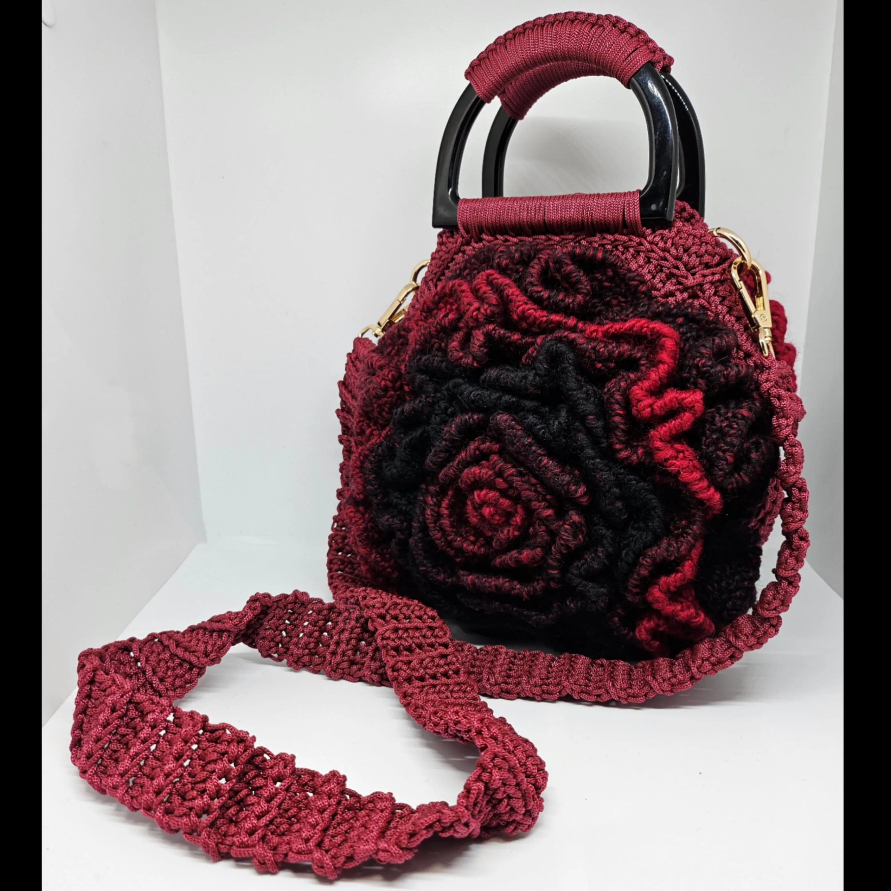 BACCARA-3D Rose Crossbody Bag