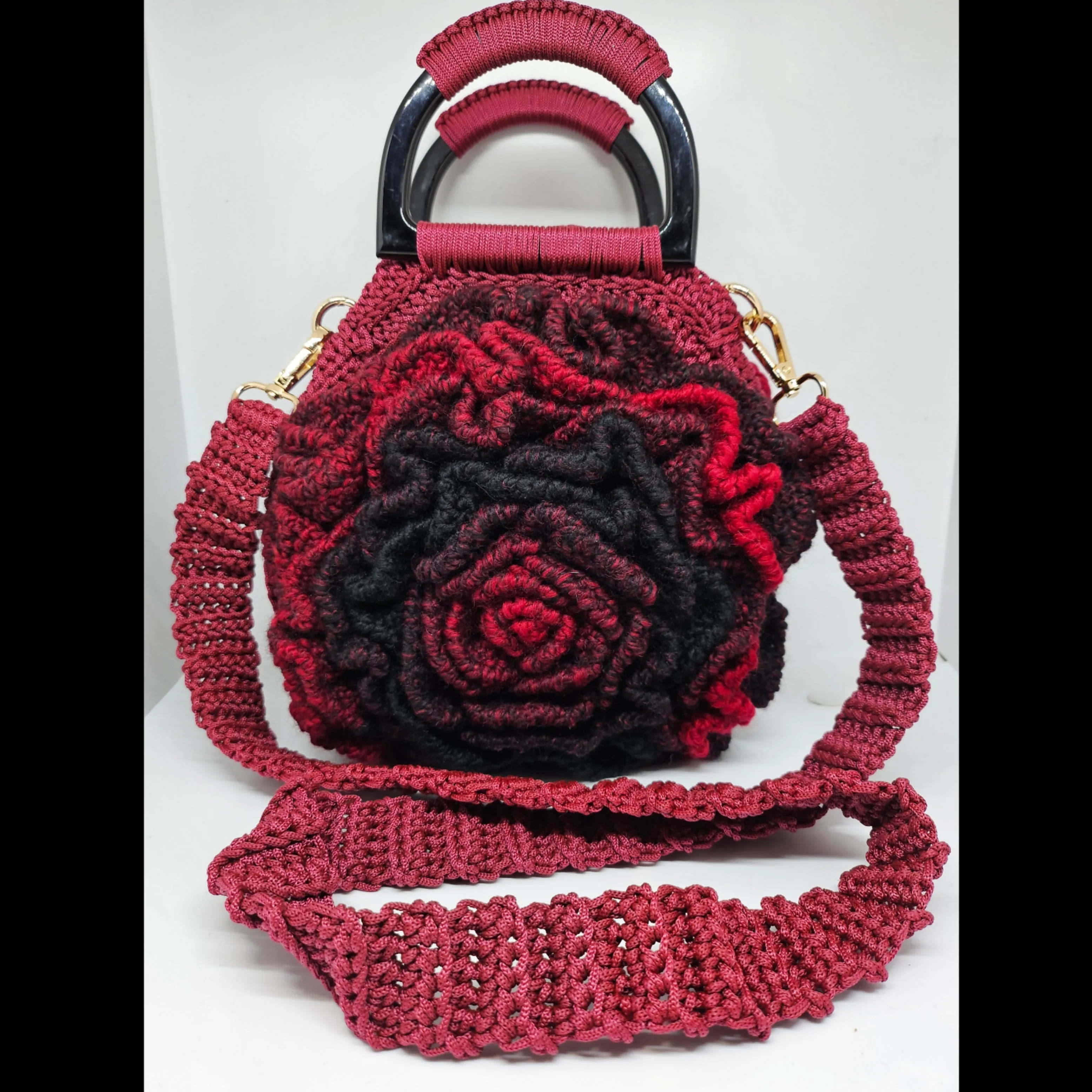 BACCARA-3D Rose Crossbody Bag