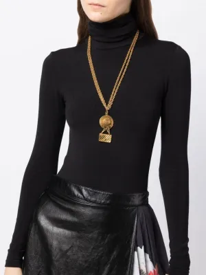 Bag Charm Chain-Link Necklace