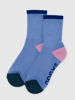 Baggu Ribbed Sock: Cornflower Mix