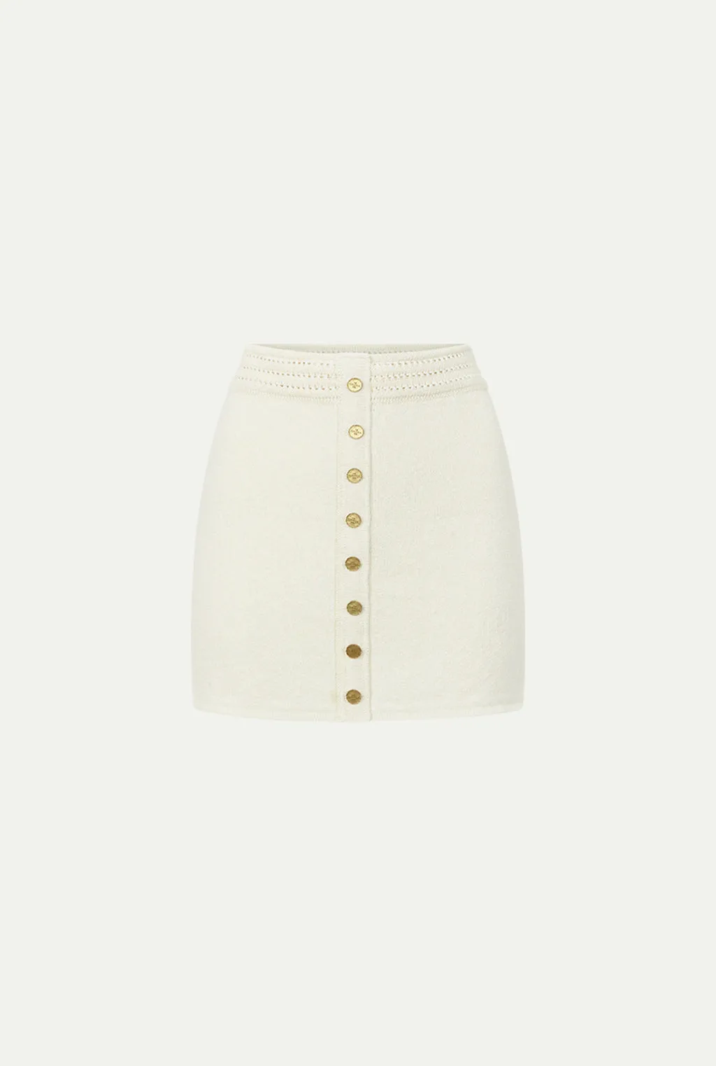 BALAT linen crochet skirt