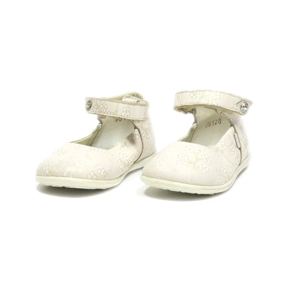 Balducci Flat Sandals Leather Beige Colour For Kids