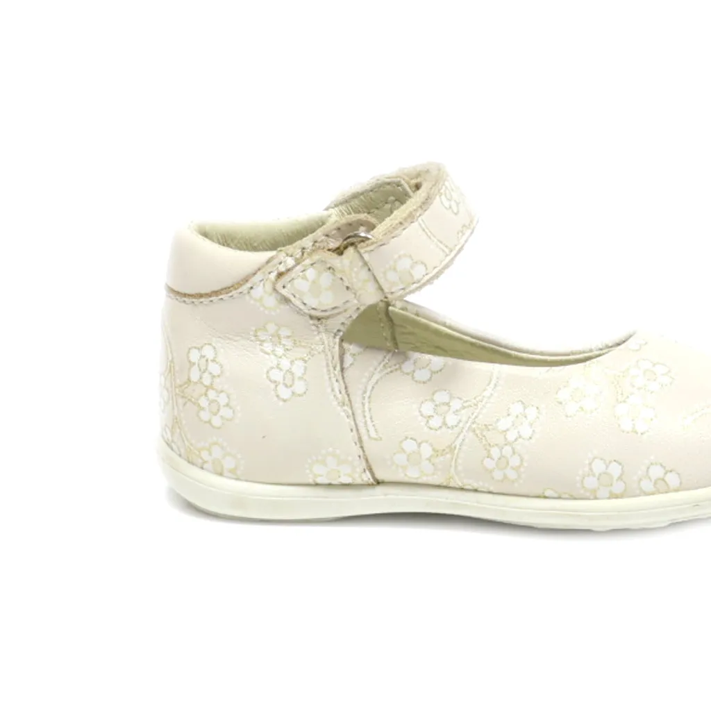 Balducci Flat Sandals Leather Beige Colour For Kids
